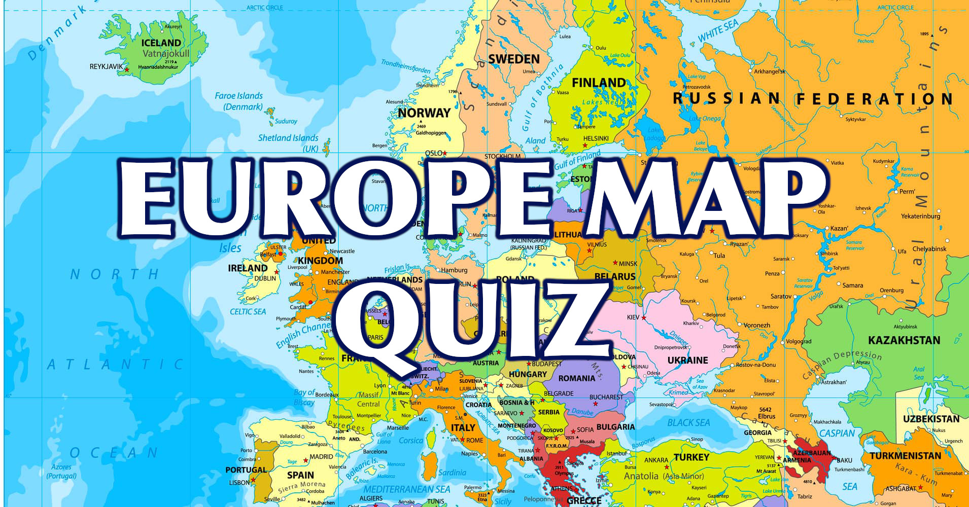 Map Of Europe Game Quiz A Map Of Europe Countries